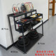 Iron Art Table Tennis Storage and Display Rack, Multi-Layer Badminton Racket Floor-Standing Display Rack, Sports Equipment Organizing Rack