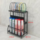 Iron Art Badminton Racket Storage Rack, Multi-Layer Racket and Tube Storage Rack, Punch-Free Tennis Racket Display Rack for the Gym