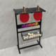 Table Tennis Racket Display Rack, Large-Capacity Table Tennis Storage Basket, Sports Equipment Storage Rack, Pickleball Racket Storage Rack