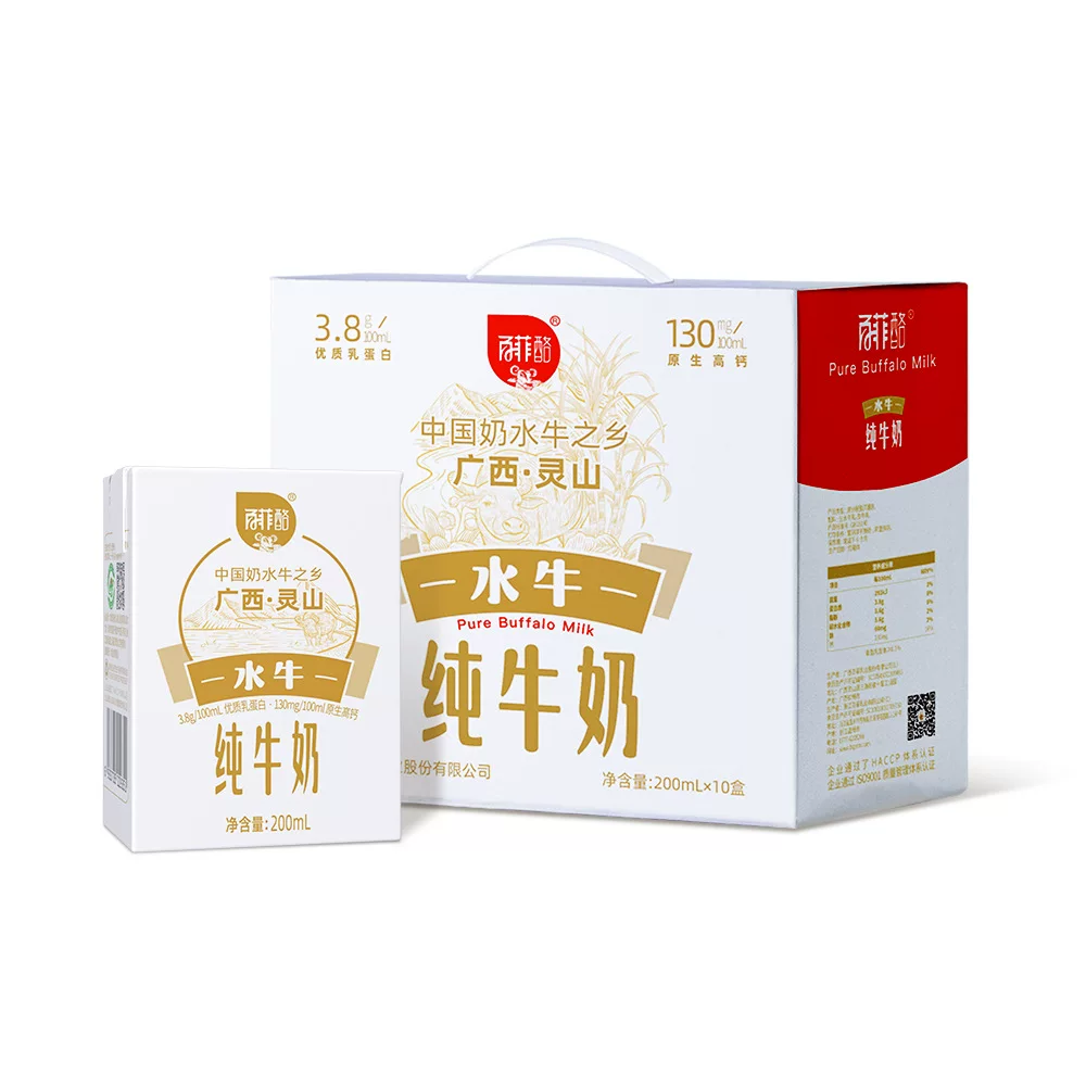 Буффало чистое молоко Линшаньская Ranch Buffalo Milk Guangxi Baifei Baifeilo официальный флагманский магазин