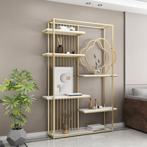 Light and luxurious shelves Decorative Living Room Nordic Landing Office Iron Art Brief Beauty Salon partition Bookshelf