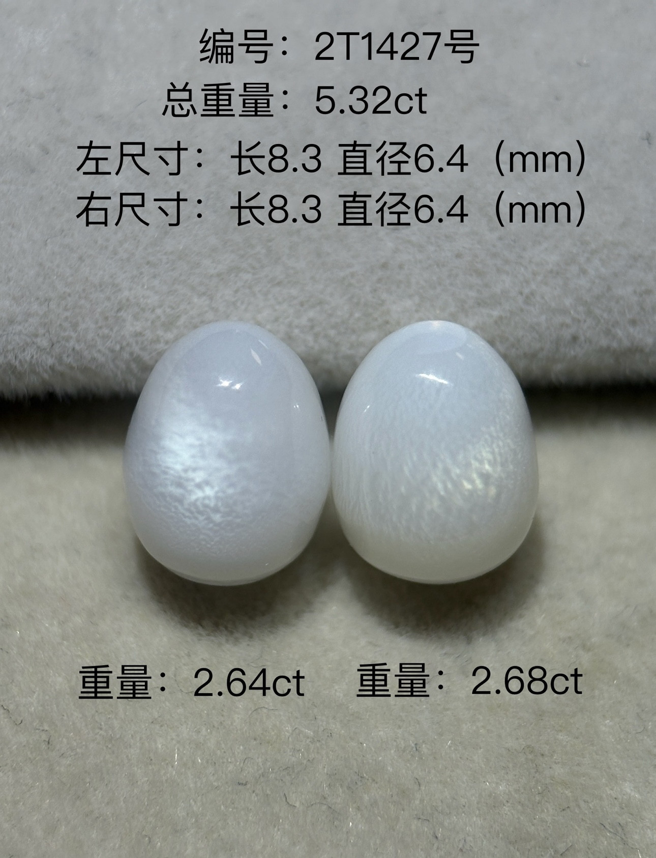 对珠2T1427号5.32ct白色海螺珠孔克珠大蛤珠海水野生珍珠彩宝：珍稀瑰宝，奢华之选！-裸珠-淘宝好物网