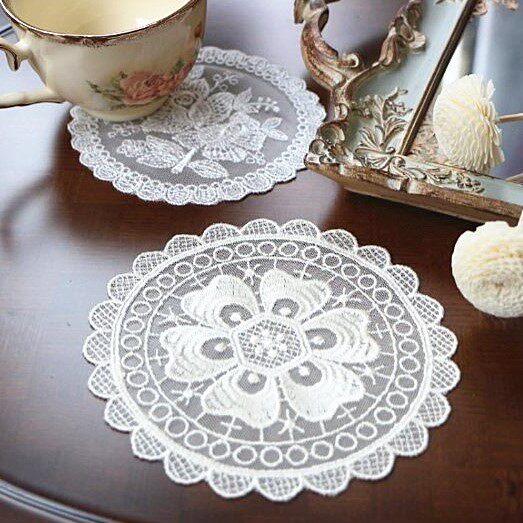 Korea Import Lace Cup Mats Home Decoration Pendulum pieces Multi-meat Flower Pot Lace Mat Spot