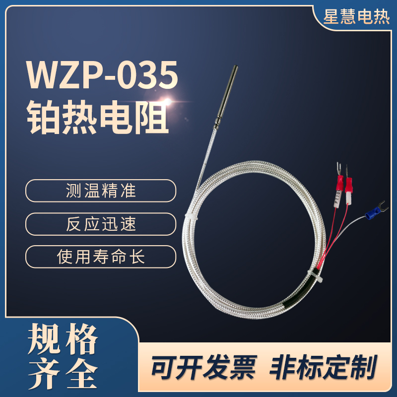 PT100 temperature sensor precision platinum thermal resistance thermocouple WZP-035 monitor type waterproof anti-corrosion high temperature resistance