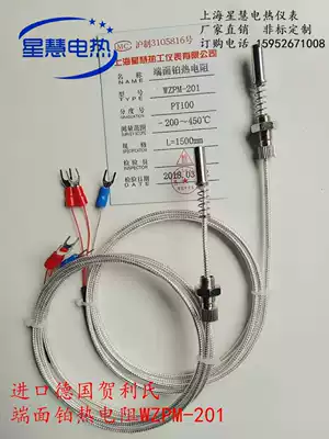 WZPM-201 end face thermal resistance Pt100 end face resistance temperature monitor temperature sensor M8 * 0 75