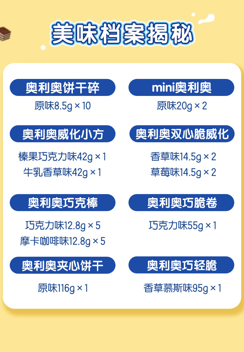 亿滋 奥利奥奶茶桶 夹心饼干礼盒量贩装 31包/661g 图1