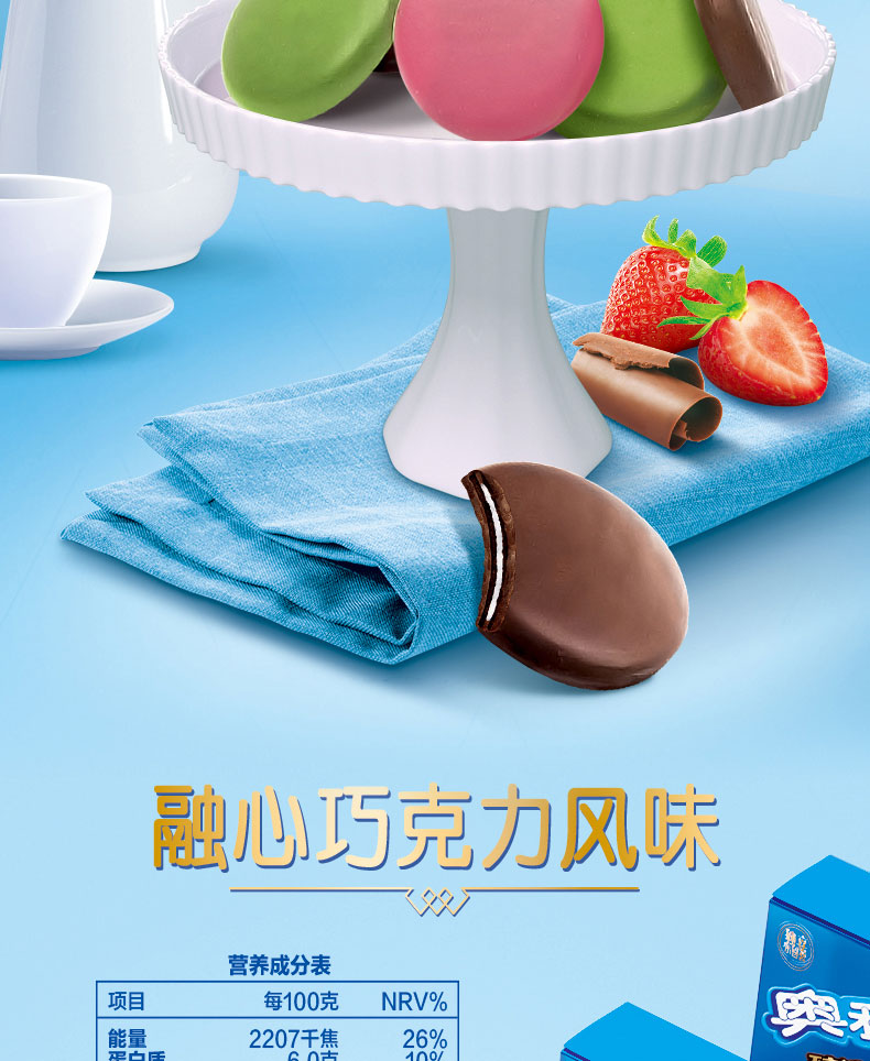 临期特价 奥利奥 臻选抹茶味夹心涂层饼干 66g*5盒 图7