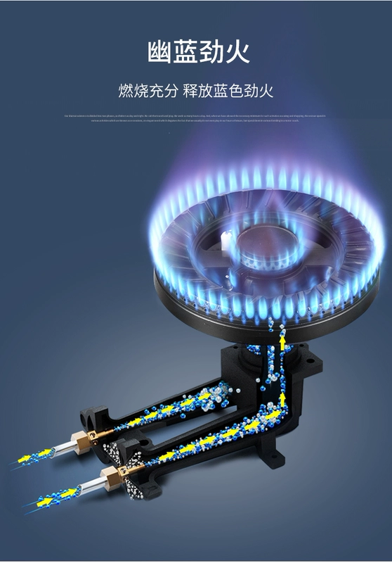 Bếp gas đôi điện nhúng bếp gas một bếp gas một bếp cảm ứng hóa lỏng bếp gas tự nhiên tích hợp bếp gia đình - Bếp cảm ứng