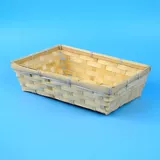 Бамбуковая небольшая корзина, шестиугольная корзина с маленькой корзиной, корзина бамбука, корзина бамбука, корзина для хранения корзины с закусками, большая средняя корзина для хранения.