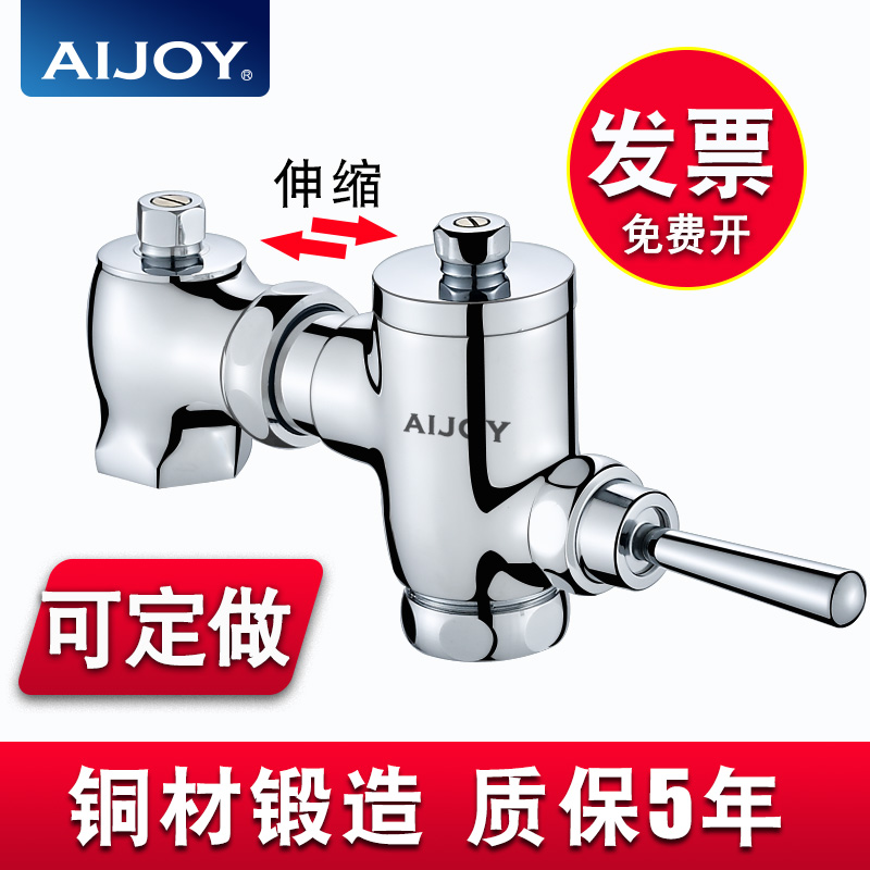 Hand-pressed flushing valve squat toilet all copper toilet switch valve toilet delay valve stool squat pit flushing valve