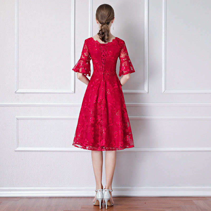 Robe de soirée      manchon de cloche - Ref 3210322 Image 4