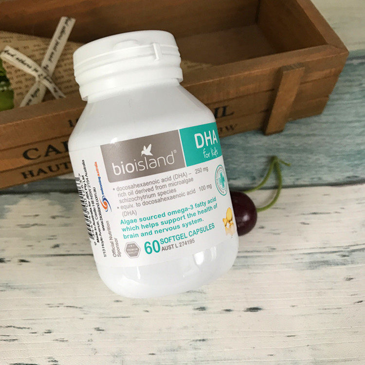 Australia Bio Island Bio Island Baby DHA Seaweed Oil Capsules 60 capsules