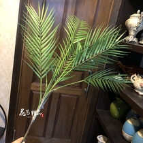 Simulated palm tree potted bonsai flower arrangement anchovy sunflower leaf leaves loose tail sunflower tree soft glue multi-meat potted bonsai