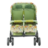 Коляска для близнецов, складная тележка с сидением для младенца для двоих, можно сидеть и лежать