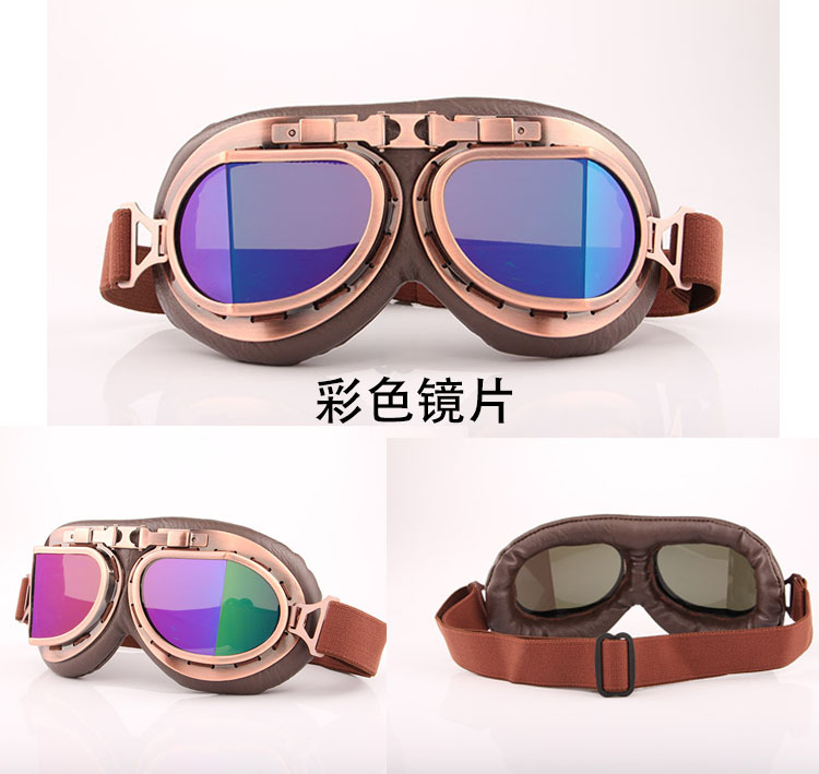 Kính cường lực xuất khẩu cao cấp Kính râm cưỡi kính râm Harley retro kính xe máy - Xe máy Rider thiết bị gang tay di xe may