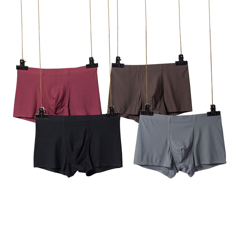 Hanmas modal underwear men's cotton ice silk ultra-thin boxers youth personality Korean version loose and comfortable sports