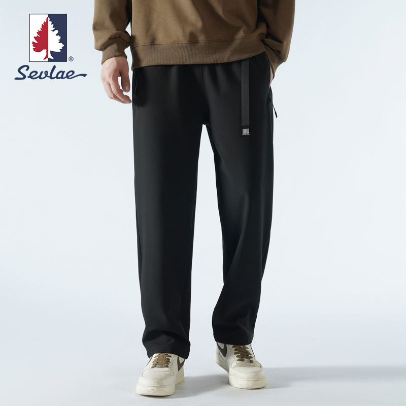 St. Flea Outdoor Sports Pants Men's Autumn Winter Windproof Waterproof Autumn Clothing Pants Loose Straight Drum Speed Dry Vanguard Trousers-Taobao