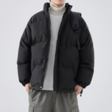 Мужской зимний пуховик, ветрозащитная утепленная куртка, подходит для подростков