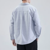 Весенняя японская хлопковая синяя рубашка, изысканный стиль, 2025 года