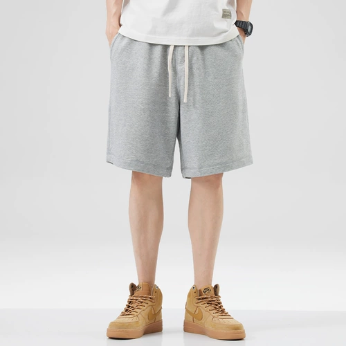 Летние тонкие спортивные шорты для отдыха, трендовые штаны, оверсайз, в американском стиле