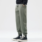 Мужские демисезонные трикотажные спортивные штаны, оверсайз, свободный крой