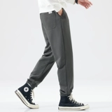 Мужские демисезонные трикотажные спортивные штаны, оверсайз, свободный крой