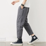 Летние тонкие хлопковые спортивные штаны, свободный прямой крой, большой размер