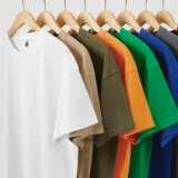 Хлопковая летняя тонкая цветная футболка с коротким рукавом для отдыха, оверсайз, короткий рукав