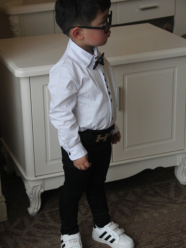 Chemise garcon à manche longue - Ref 2076104 Image 10