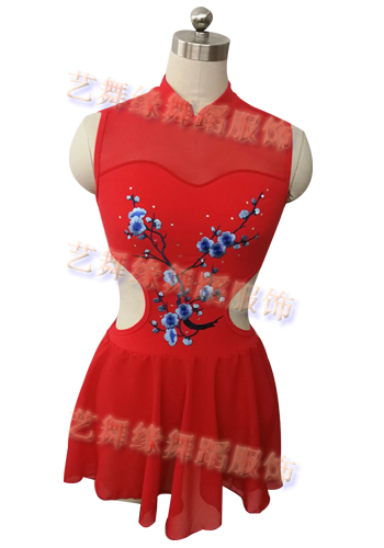 Ballet dance uniform, pole dance costume, high tie skirt, performance dress, gymnastics uniform, pole dance performance dress