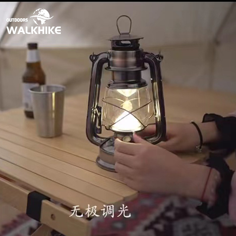 Fast travel customer outdoor camping lamp equipment retro kerosene kerosene lamp camp lighting charging tent atmosphere long battery life