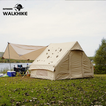 Outdoor Inflatable Tent Fully Automatic Thickened Cotton Fabric Camping Multiperson Thickened Rain-Proof Super Delicate Camping Equipment