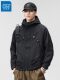 Jeanswest Autumn and Winter Style Padded Three-Proof Softshell Jacket for Men, Loose-Fitting Hooded American-Style Outdoor Workwear Jacket