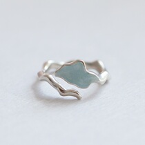 Chinese designer Shanliu 丨 Original handmade custom 丨 925 sterling silver burned enamel Zen flower tree ring