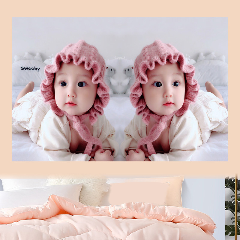 Big eyes ladies baby bb pictorial report beautiful baby pictures poster baby newborn wall stictul gestation gestation A01
