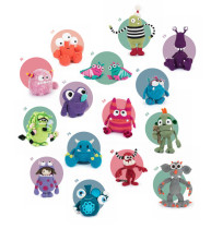 Small-thinking shop manual tutorial DIY hook knitting festive doll picture presents for doll little monster(middle)