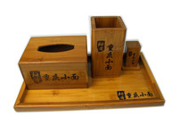 Full Bamboo Pallet Day Style Restaurant Tea Tray Home Tea Set Tray Long Square Practical Cutlery Tray Customizable LOGO