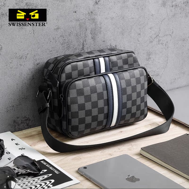 Sveson Star Men's Bag Single Shoulder Bag Casual Men's Bag Sloped Satchel Fashion Trends Diagonal Cross-Shoulder Bag