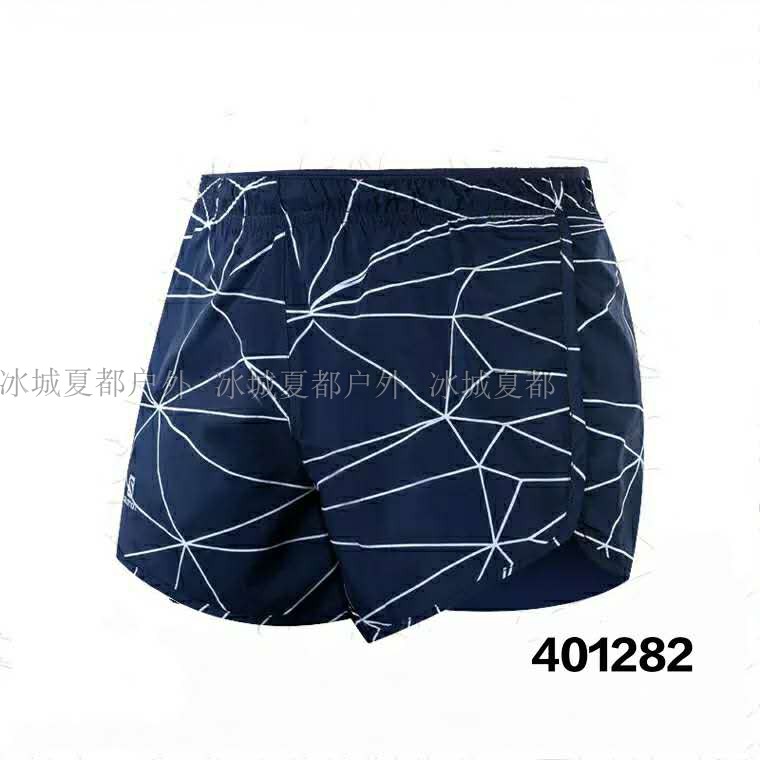 salomon salomon new female elastic speed dry breathable sports marathon cross-country running shorts