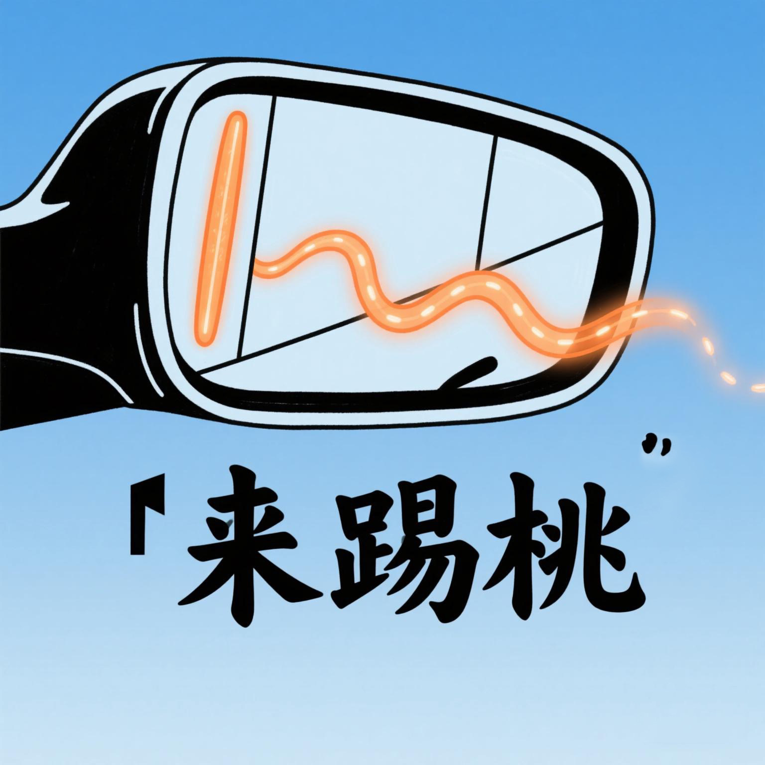 来踢桃的LOGO