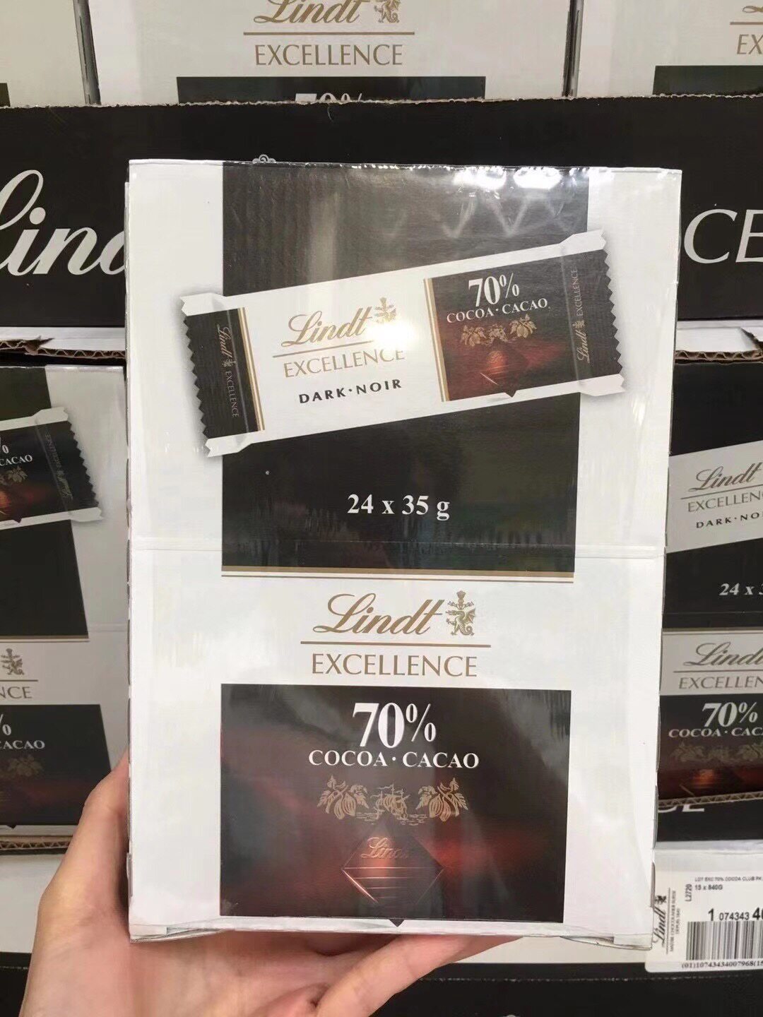 Canada Lindt Lindt 70% Dark Chocolate 35g x 24 pieces