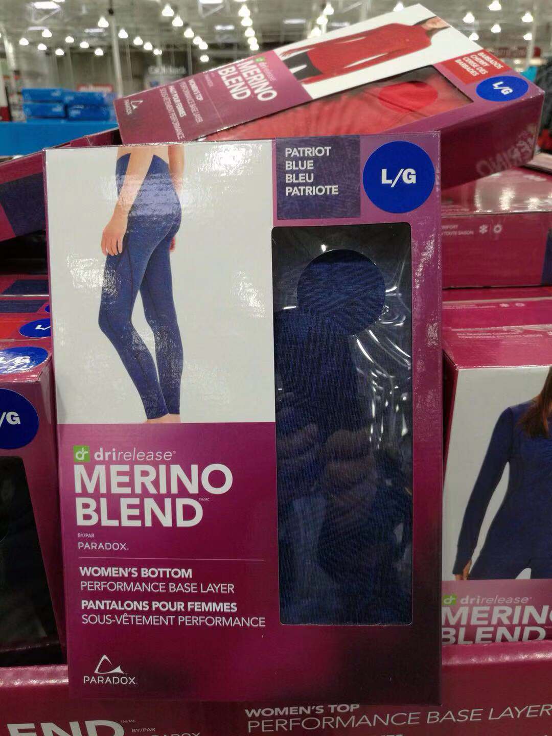 Canada Paradox Drirelease women's thin wool blend warm and warm-in-your-pants sanitary pants