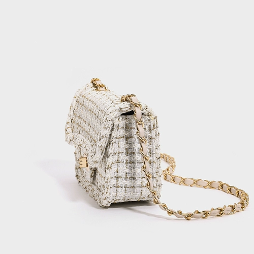 Демисезонная цепь, сумка на одно плечо, небольшая сумка, в стиле Шанель, 2023 года, на цепочке