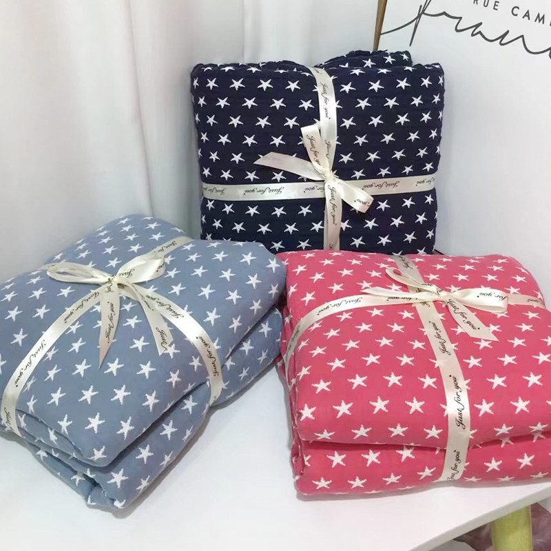 Foreign trade Export single special price Heavy Industries Folds Washed all cotton three-layer gauze Gauze Paving Blanket Four Seasons AB Face