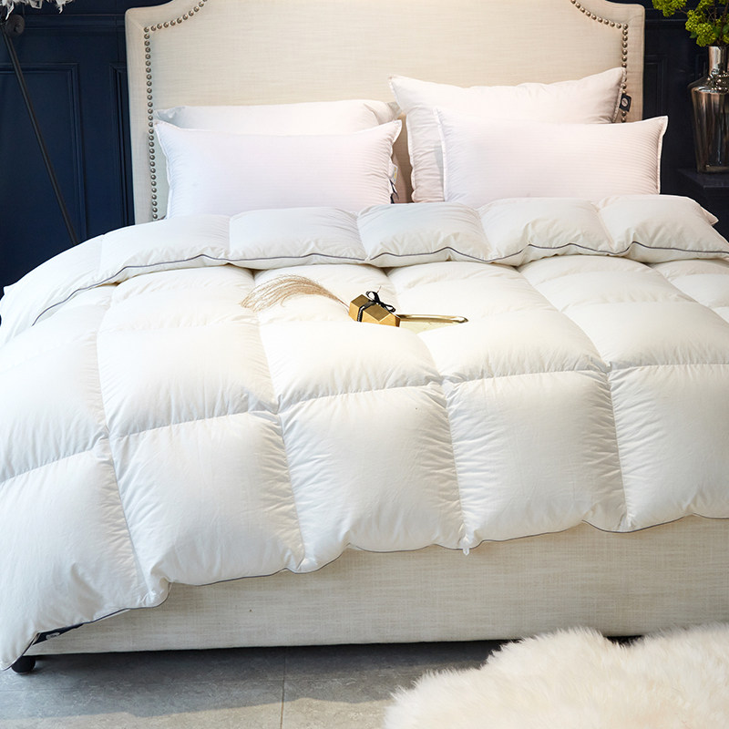 100% goose down by 5 star hotel with eiderdown winter by core light and silent fluffy speed heat content 95% suede