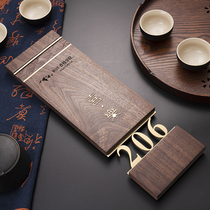 Luminous house plate custom hotel room number plate wooden box light luxury house plate brass signboard