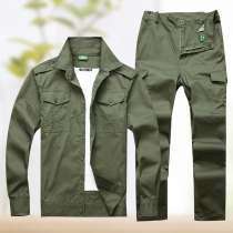 Summer work clothes set mens cotton thin breathable wear-resistant loose welding factory workshop labor insurance uniforms