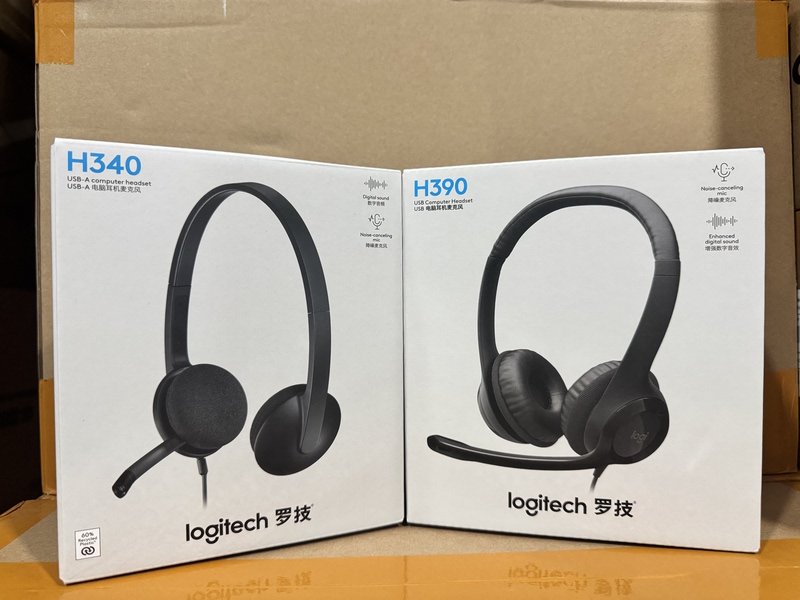 Boxed Genuine H340 H390 Headset with Microphone for USB Computer