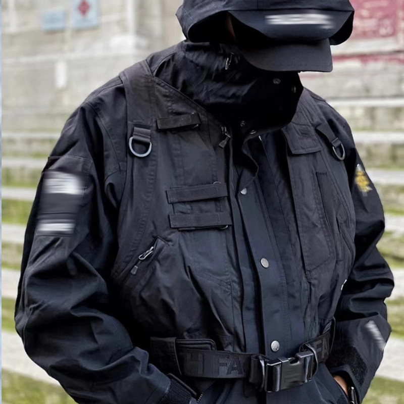 20Srtg Joint Tactical Vest Two-Piece Set, Unisex, Windproof and Waterproof Workwear Style Ski Jacket