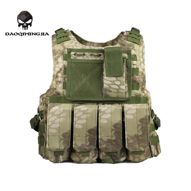 Molle Special Forces Tactical Vest American outdoor CS field equipment steel wire Ghost protection vest
